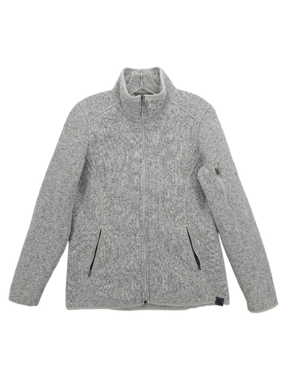 LL BEAN  Women's Sweater Fleece Full-Zip Jacket Heather Gray Size MEDIUM